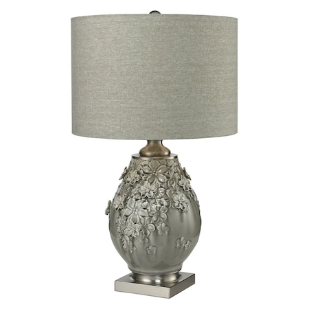 Dimond Hand Formed Foliage Table Lamp In Grey Glaze D2609